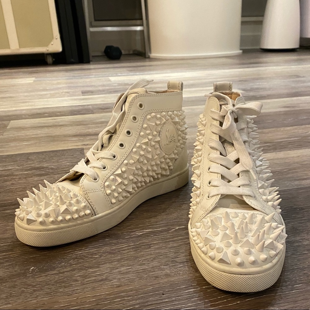 Christian Louboutin Pik Piks. White.